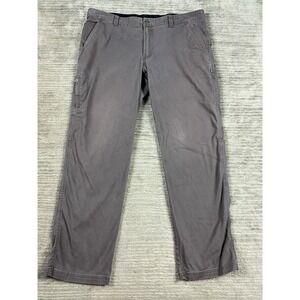 Columbia Pants Mens 38x32 Gray Regular Fit Straight Leg Cotton Blend Outdoors